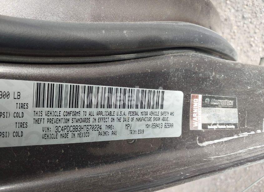 Photo 9 of 2017 Dodge Journey SXT (VIN 3C4PDCBB3HT670224)