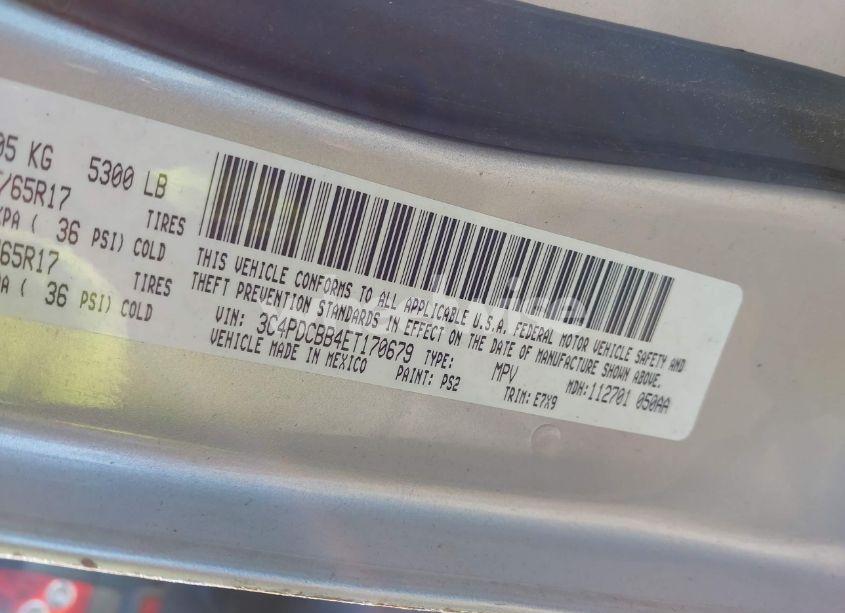 Photo 9 of 2014 Dodge Journey SXT (VIN 3C4PDCBB4ET170679)