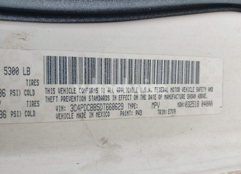 Photo 9 of 2013 Dodge Journey SXT (VIN 3C4PDCBB5DT668629)