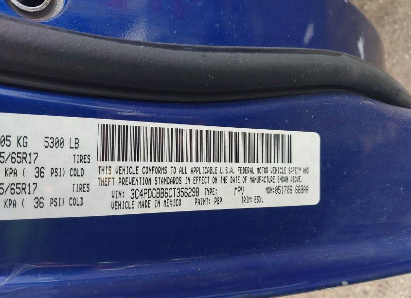 Photo 9 of 2012 Dodge Journey SXT (VIN 3C4PDCBB6CT356298)