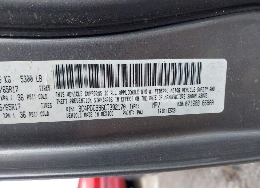 Photo 9 of 2012 Dodge Journey SXT (VIN 3C4PDCBB6CT392170)