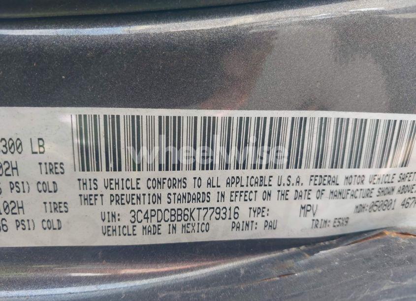 Photo 9 of 2019 Dodge Journey SE (VIN 3C4PDCBB6KT779316)