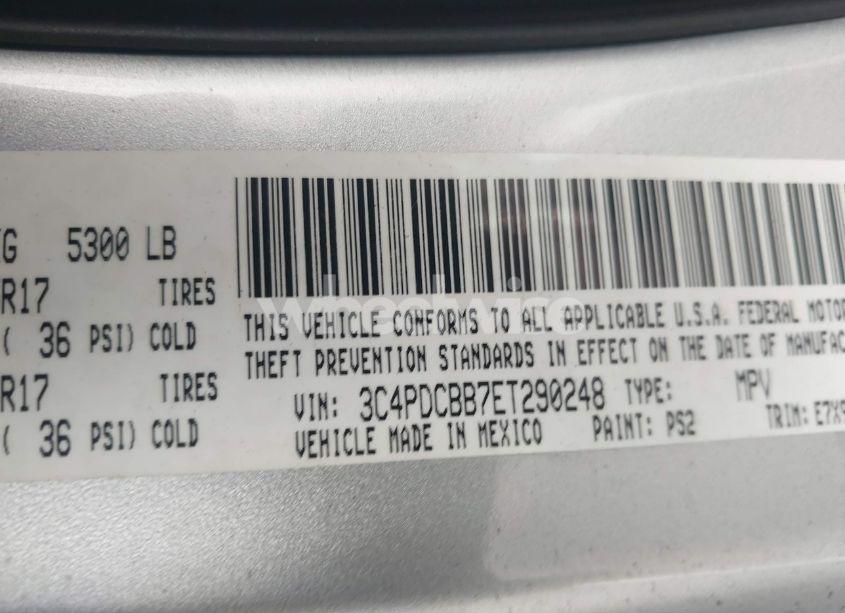 Photo 9 of 2014 Dodge Journey SXT (VIN 3C4PDCBB7ET290248)