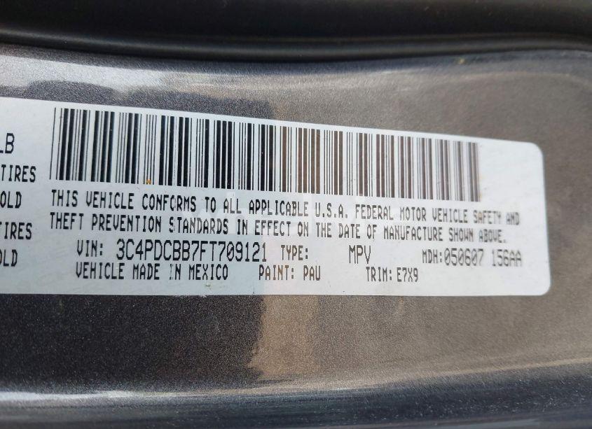 Photo 9 of 2015 Dodge Journey SXT (VIN 3C4PDCBB7FT709121)