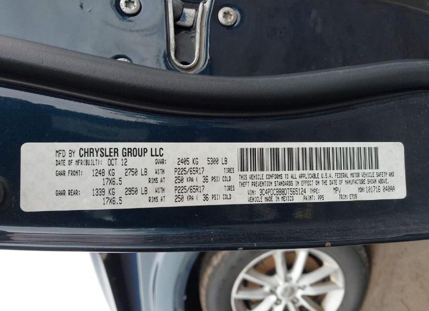 Photo 9 of 2013 Dodge Journey SXT (VIN 3C4PDCBB8DT565124)