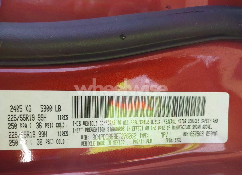 Photo 9 of 2014 Dodge Journey SXT (VIN 3C4PDCBB8ET276262)