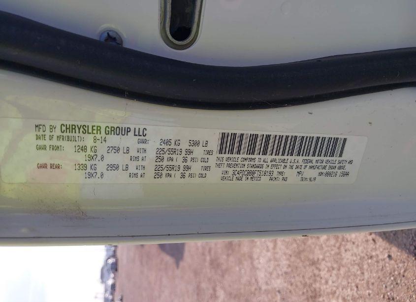 Photo 9 of 2015 Dodge Journey SXT (VIN 3C4PDCBB8FT518193)