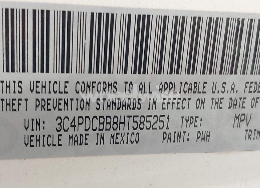 Photo 9 of 2017 Dodge Journey SXT (VIN 3C4PDCBB8HT585251)