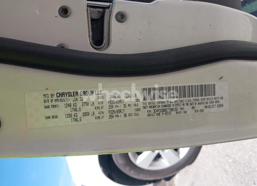 Photo 9 of 2012 Dodge Journey SXT (VIN 3C4PDCBB9CT394155)