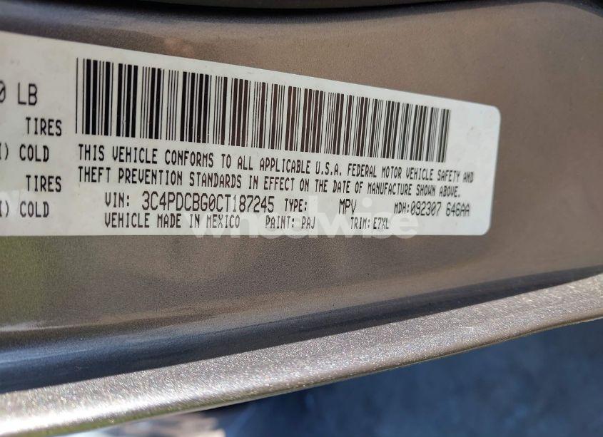 Photo 9 of 2012 Dodge Journey SXT (VIN 3C4PDCBG0CT187245)