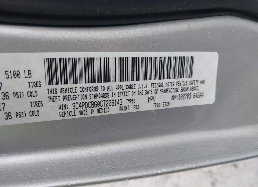 Photo 9 of 2012 Dodge Journey SXT (VIN 3C4PDCBG0CT208143)