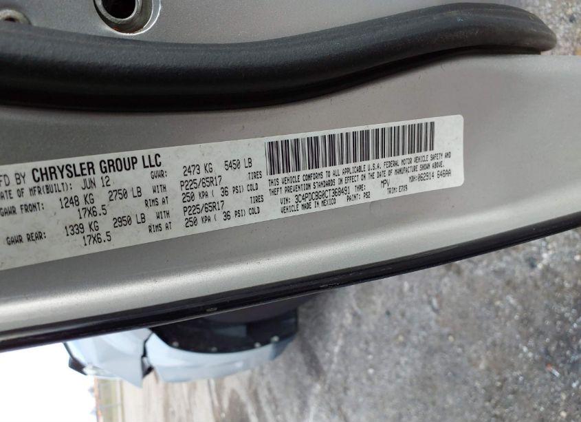 Photo 9 of 2012 Dodge Journey SXT (VIN 3C4PDCBG0CT368491)