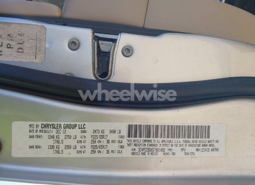 Photo 9 of 2013 Dodge Journey SXT (VIN 3C4PDCBG0DT601092)