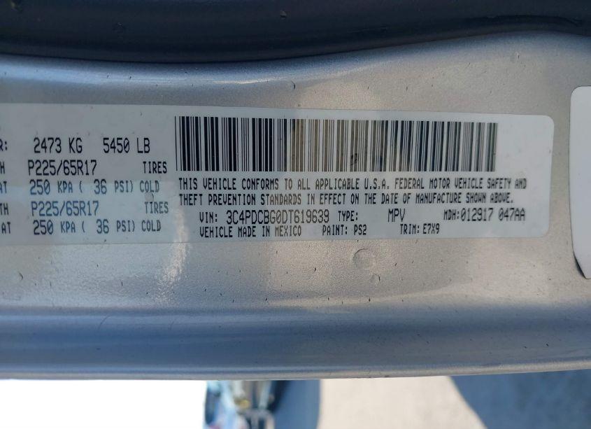 Photo 9 of 2013 Dodge Journey SXT (VIN 3C4PDCBG0DT619639)