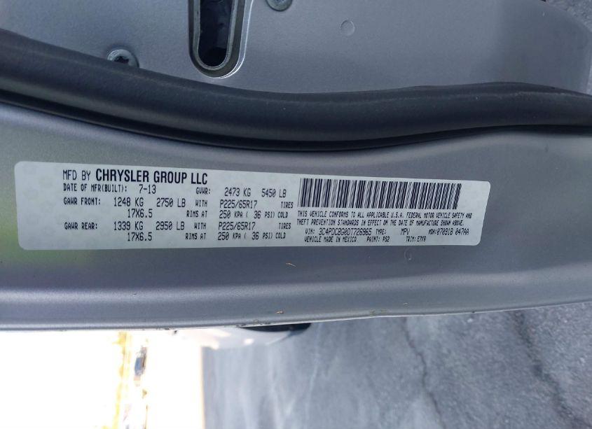 Photo 9 of 2013 Dodge Journey SXT (VIN 3C4PDCBG0DT726965)