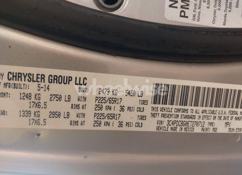 Photo 9 of 2014 Dodge Journey SXT (VIN 3C4PDCBG0ET270712)