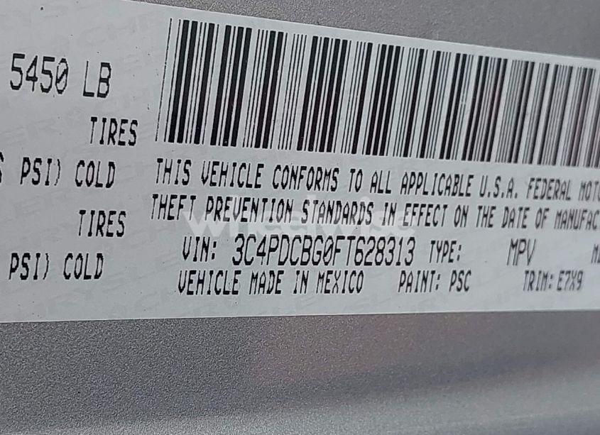 Photo 9 of 2015 Dodge Journey SXT (VIN 3C4PDCBG0FT628313)