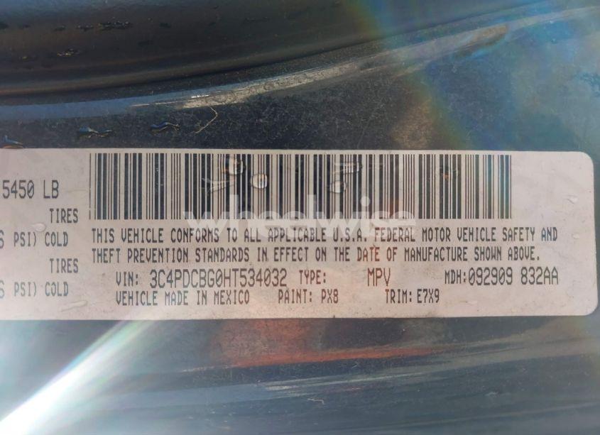 Photo 9 of 2017 Dodge Journey SXT (VIN 3C4PDCBG0HT534032)