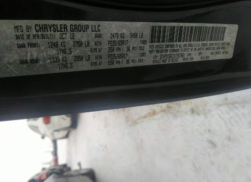 Photo 9 of 2013 Dodge Journey SXT (VIN 3C4PDCBG1DT557961)