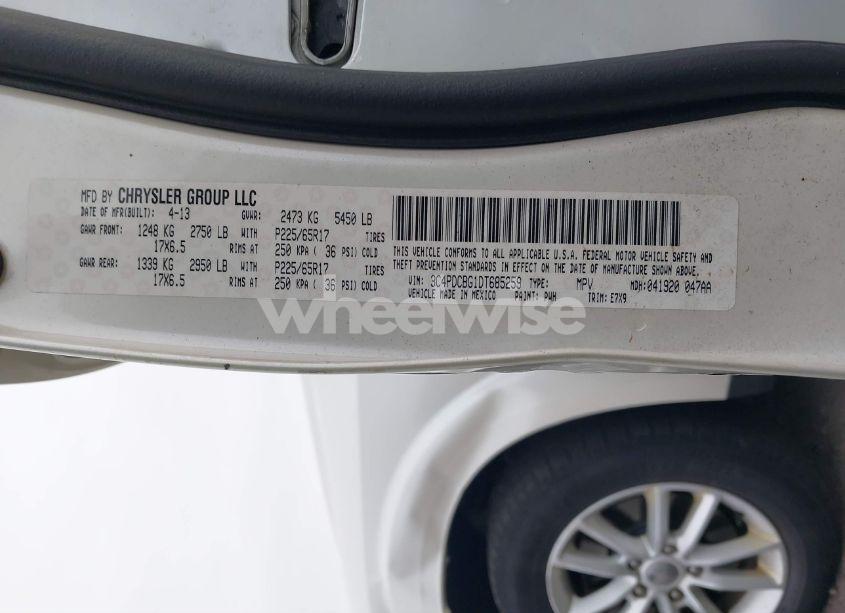 Photo 9 of 2013 Dodge Journey SXT (VIN 3C4PDCBG1DT685259)