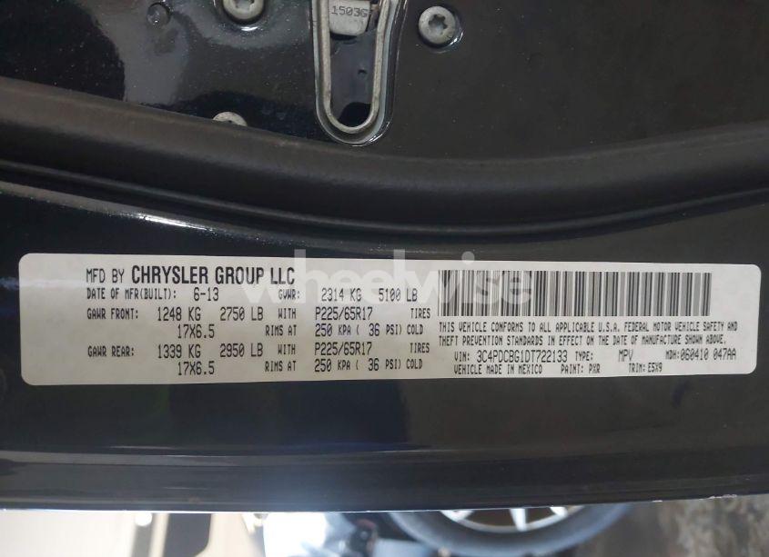 Photo 9 of 2013 Dodge Journey SXT (VIN 3C4PDCBG1DT722133)