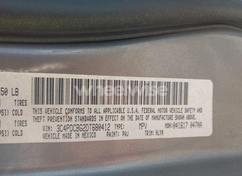 Photo 9 of 2013 Dodge Journey SXT (VIN 3C4PDCBG2DT680412)