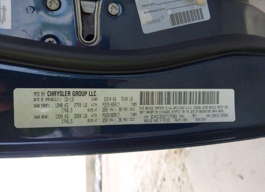 Photo 9 of 2014 Dodge Journey SXT (VIN 3C4PDCBG2ET177965)