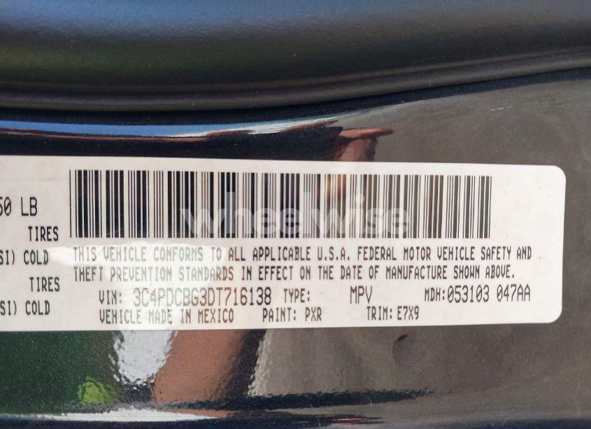 Photo 9 of 2013 Dodge Journey SXT (VIN 3C4PDCBG3DT716138)