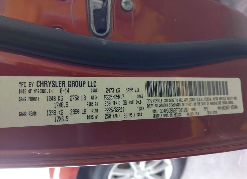 Photo 9 of 2014 Dodge Journey SXT (VIN 3C4PDCBG3ET301287)