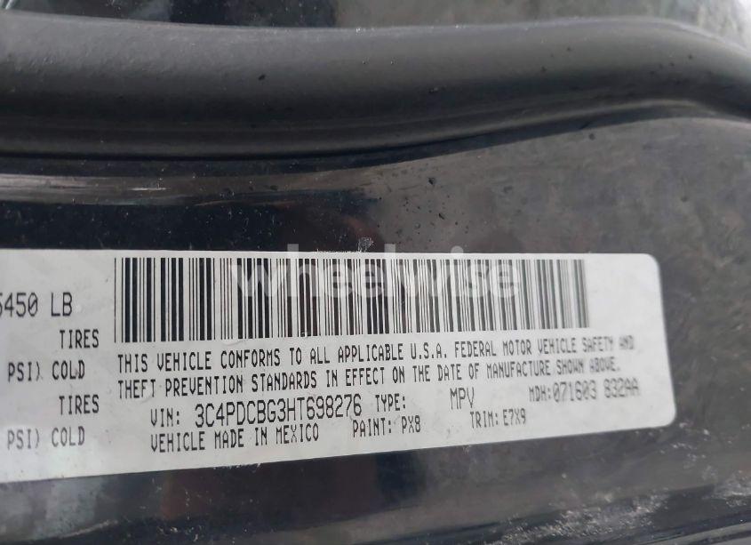 Photo 9 of 2017 Dodge Journey SXT (VIN 3C4PDCBG3HT698276)