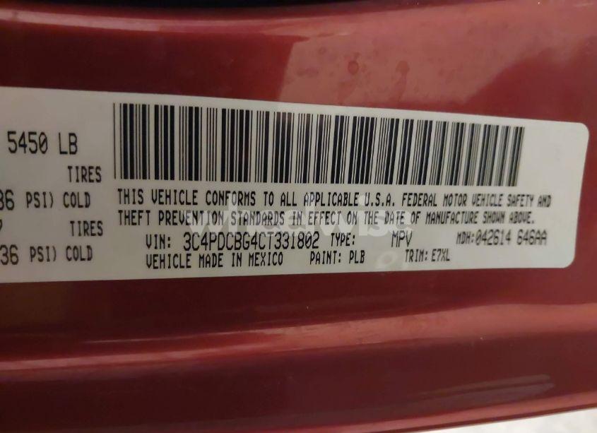 Photo 9 of 2012 Dodge Journey SXT (VIN 3C4PDCBG4CT331802)