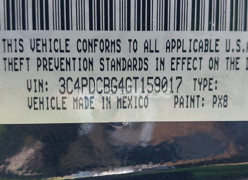 Photo 9 of 2016 Dodge Journey SXT (VIN 3C4PDCBG4GT159017)