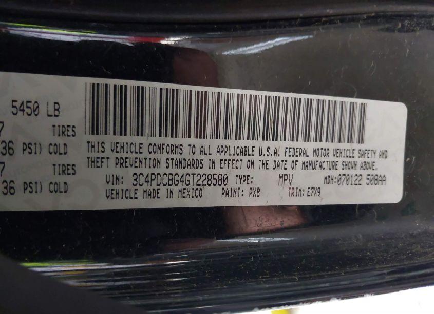 Photo 9 of 2016 Dodge Journey SXT (VIN 3C4PDCBG4GT228580)