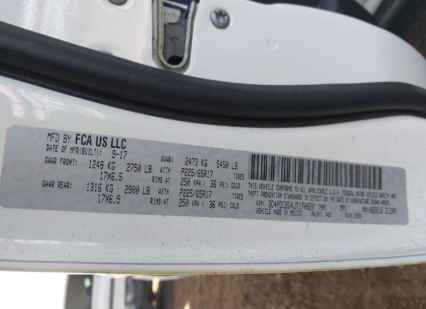 Photo 9 of 2018 Dodge Journey SXT (VIN 3C4PDCBG4JT170820)