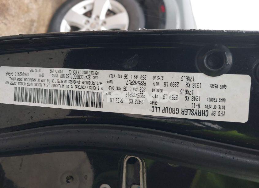 Photo 9 of 2012 Dodge Journey SXT (VIN 3C4PDCBG5CT161188)