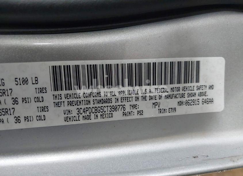 Photo 9 of 2012 Dodge Journey SXT (VIN 3C4PDCBG5CT390776)