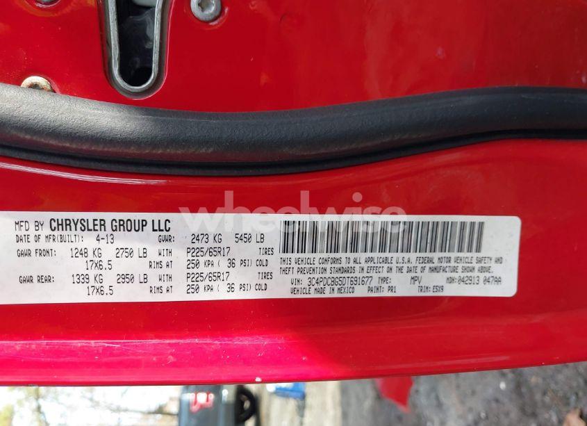 Photo 9 of 2013 Dodge Journey SXT (VIN 3C4PDCBG5DT691677)