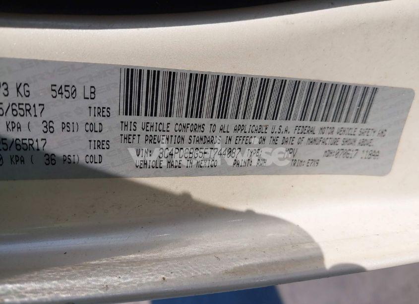 Photo 9 of 2015 Dodge Journey SXT (VIN 3C4PDCBG5FT744087)