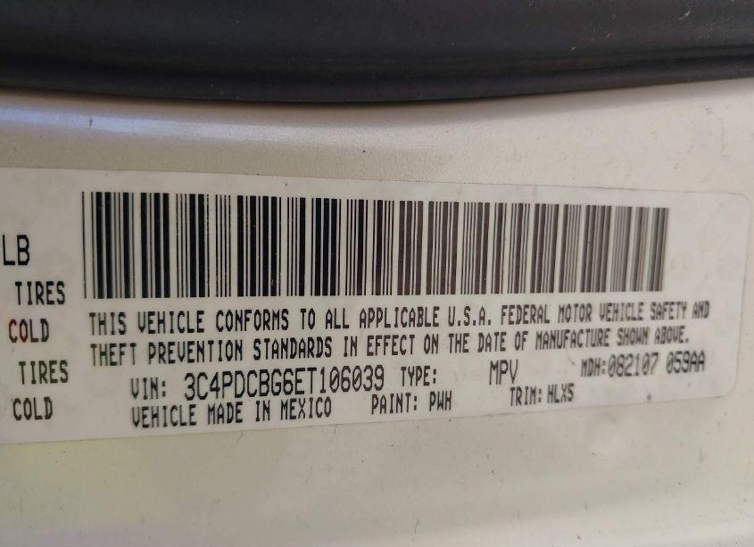 Photo 9 of 2014 Dodge Journey SXT (VIN 3C4PDCBG6ET106039)