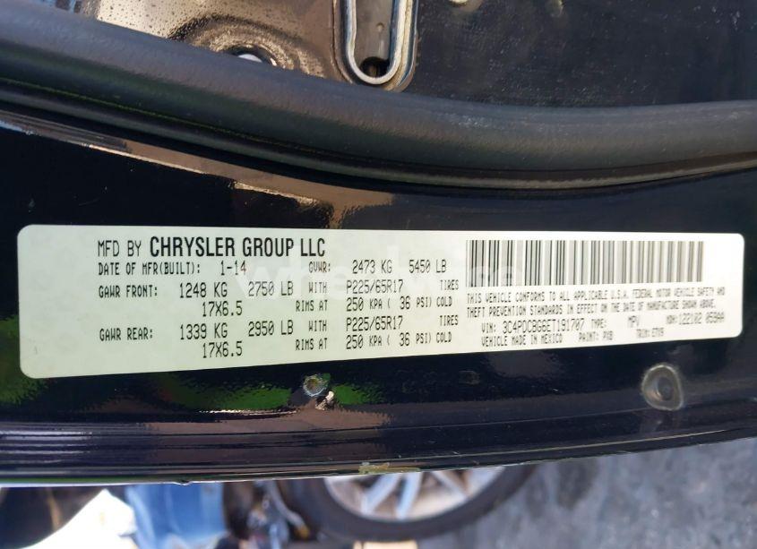 Photo 9 of 2014 Dodge Journey SXT (VIN 3C4PDCBG6ET191707)