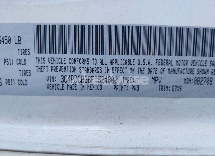 Photo 9 of 2015 Dodge Journey SXT (VIN 3C4PDCBG6FT524800)