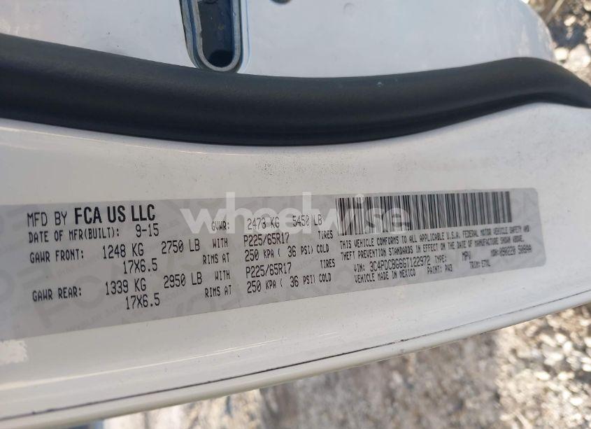 Photo 9 of 2016 Dodge Journey SXT (VIN 3C4PDCBG6GT122972)