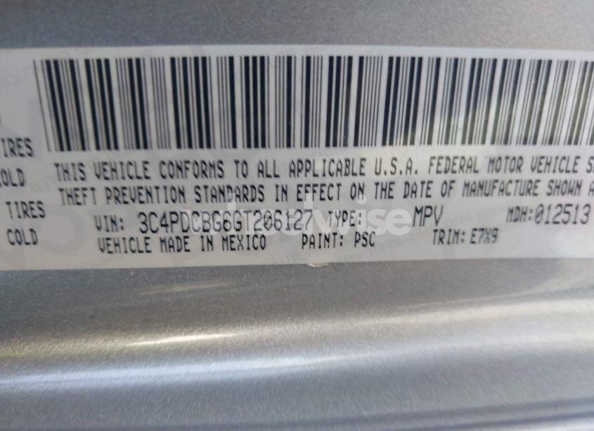 Photo 9 of 2016 Dodge Journey SXT (VIN 3C4PDCBG6GT206127)