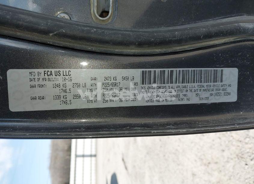 Photo 9 of 2017 Dodge Journey SXT (VIN 3C4PDCBG6HT536903)