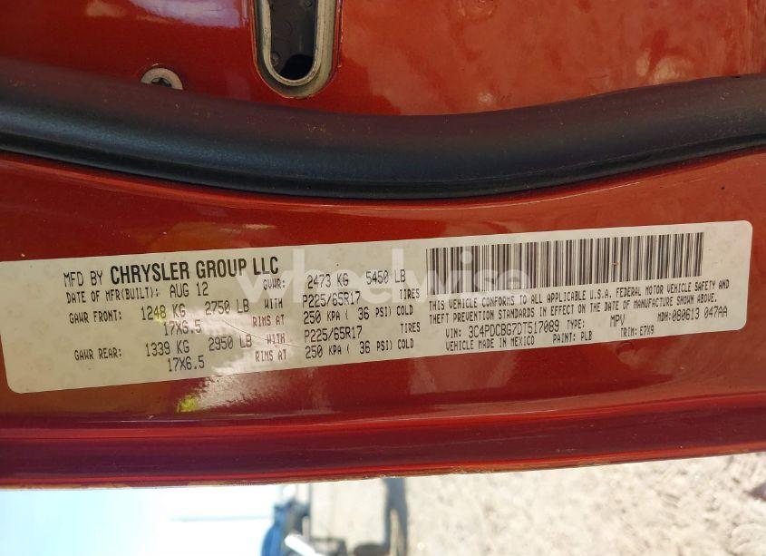 Photo 9 of 2013 Dodge Journey SXT (VIN 3C4PDCBG7DT517089)