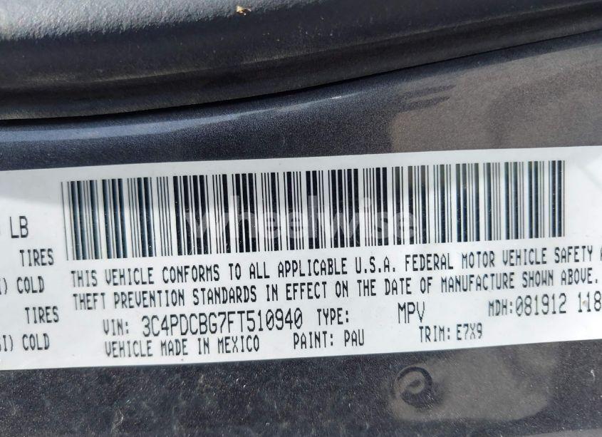 Photo 9 of 2015 Dodge Journey SXT (VIN 3C4PDCBG7FT510940)