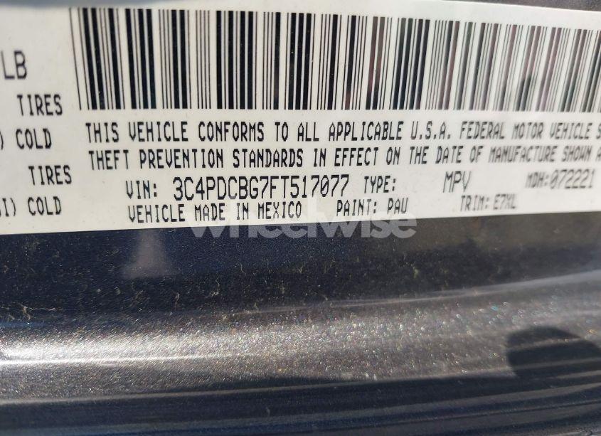 Photo 9 of 2015 Dodge Journey SXT (VIN 3C4PDCBG7FT517077)