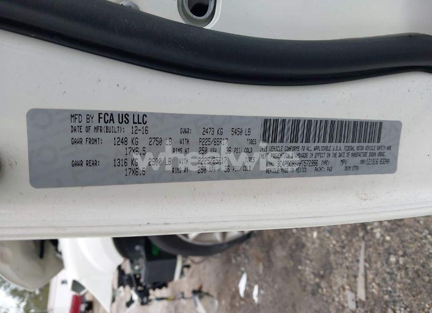 Photo 9 of 2017 Dodge Journey SXT (VIN 3C4PDCBG7HT572986)