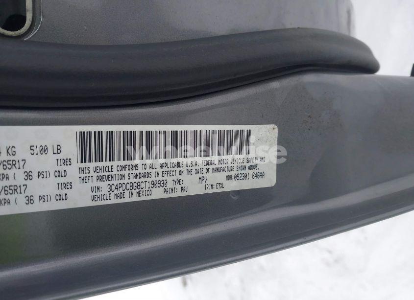 Photo 9 of 2012 Dodge Journey SXT (VIN 3C4PDCBG8CT190930)