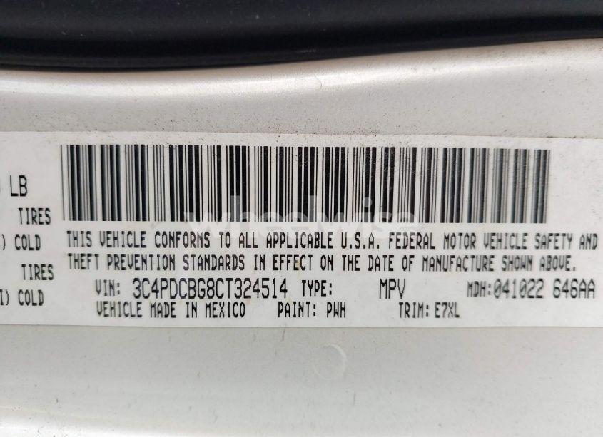 Photo 9 of 2012 Dodge Journey SXT (VIN 3C4PDCBG8CT324514)